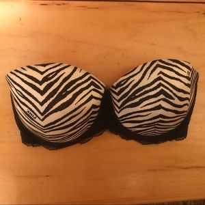 VS Pink Strapless Push Up- 34D
